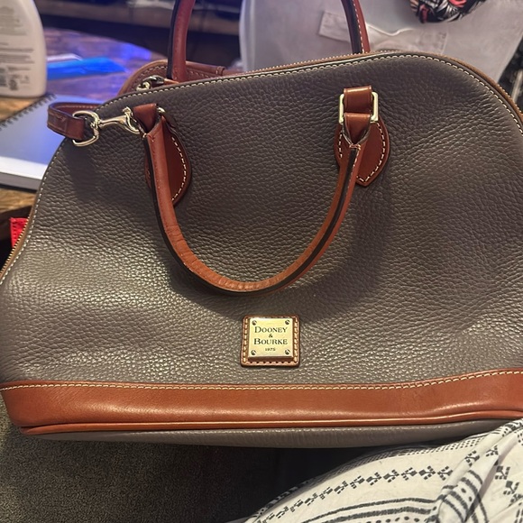 Dooney & Bourke Pebble Leather Zip Zip Satchel